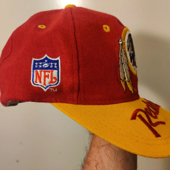 Rare VTG Washington Redskins Sports Specialties Script Brim Wool Snapback Hat - Picture 12 of 12